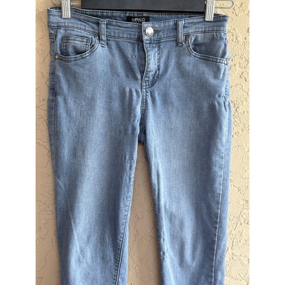 David Bitton Buffalo Light Wash Women's 6/28 Aubrey Jeans Mid Rise Soft Stretch - Picture 3 of 8